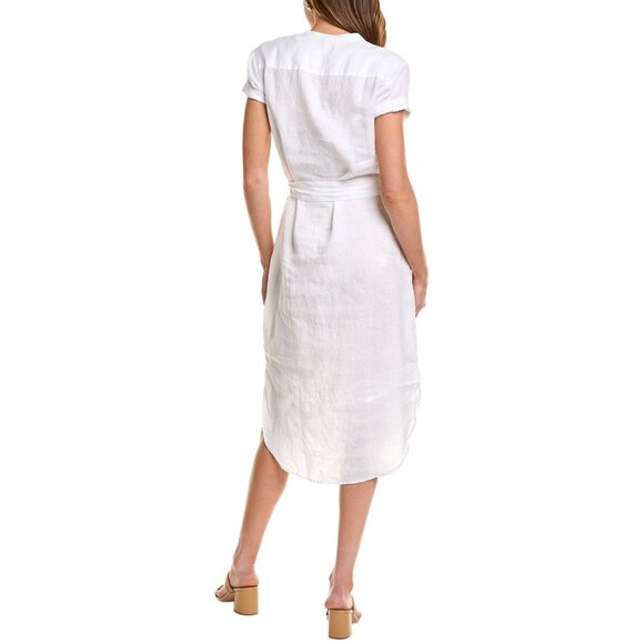 James Perse white Linen Shirtdress dress size 2/ M - Picture 2 of 10